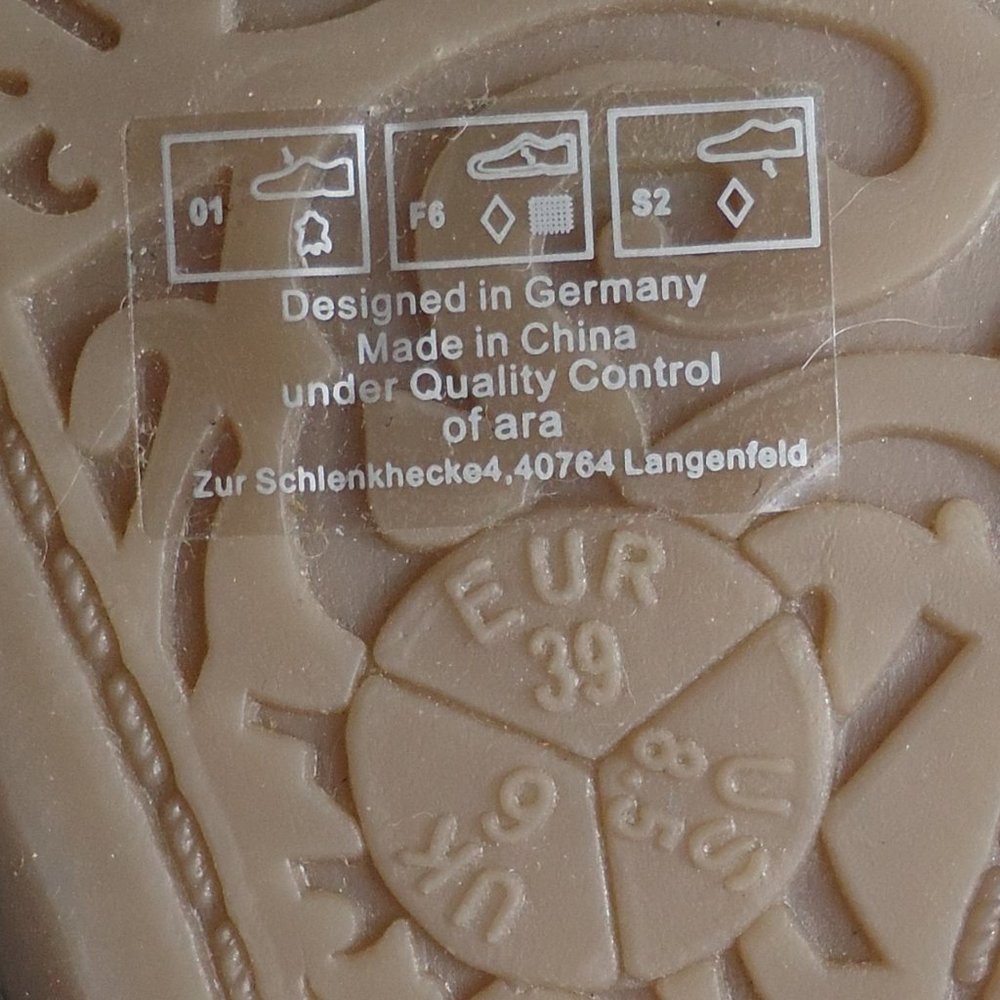 SIZE US 8.5. ARA Luftpolster nubuck leather slingback wedge sandals. - Picture 16 of 16